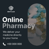 Modern Online Pharmacy Instagram post Image Preview