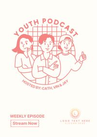 Youth Podcast Flyer Image Preview