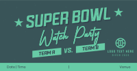 Watch Live Super Bowl Facebook Ad Design