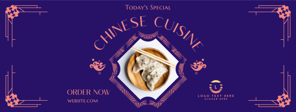 Chinese Cuisine Special Facebook Cover Design Image Preview