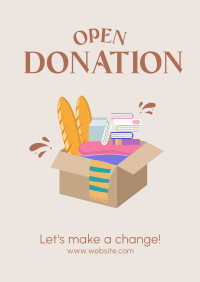 Open Donation Poster Image Preview