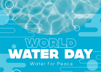 World Water Day Postcard Design