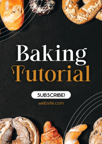 Tutorial In Baking Poster Design