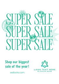 Funky Smiley Super Sale Flyer Image Preview