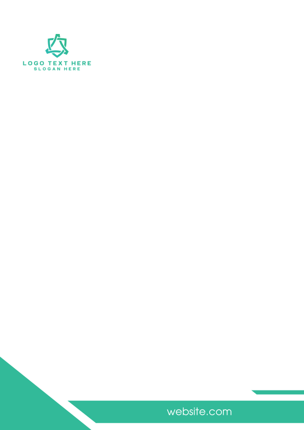 Downward Spikes Letterhead Design Image Preview