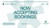 Now Accepting Bookings Animation Preview