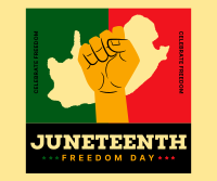 Juneteenth Freedom Celebration Facebook Post Design