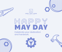 May Day Message Facebook Post Design
