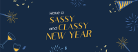 Sassy New Year Spirit Facebook cover Image Preview