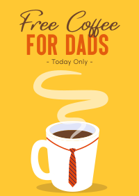 Coffee with Tie Poster Design