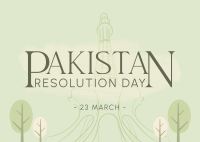 Pakistan Day Landmark Postcard Image Preview