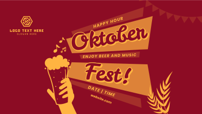 Oktoberfest Beer Promo Facebook event cover Image Preview