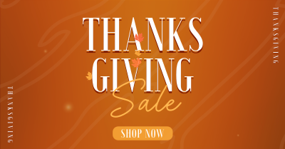 Thanksgiving Autumn Shop Sale Facebook ad Image Preview