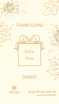 Thanksgiving Dinner Party Instagram Story Design