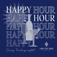 Cocktail Happy Hour T-shirt Preview