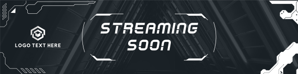 Cyber Streaming Soon Twitch Banner Design Image Preview