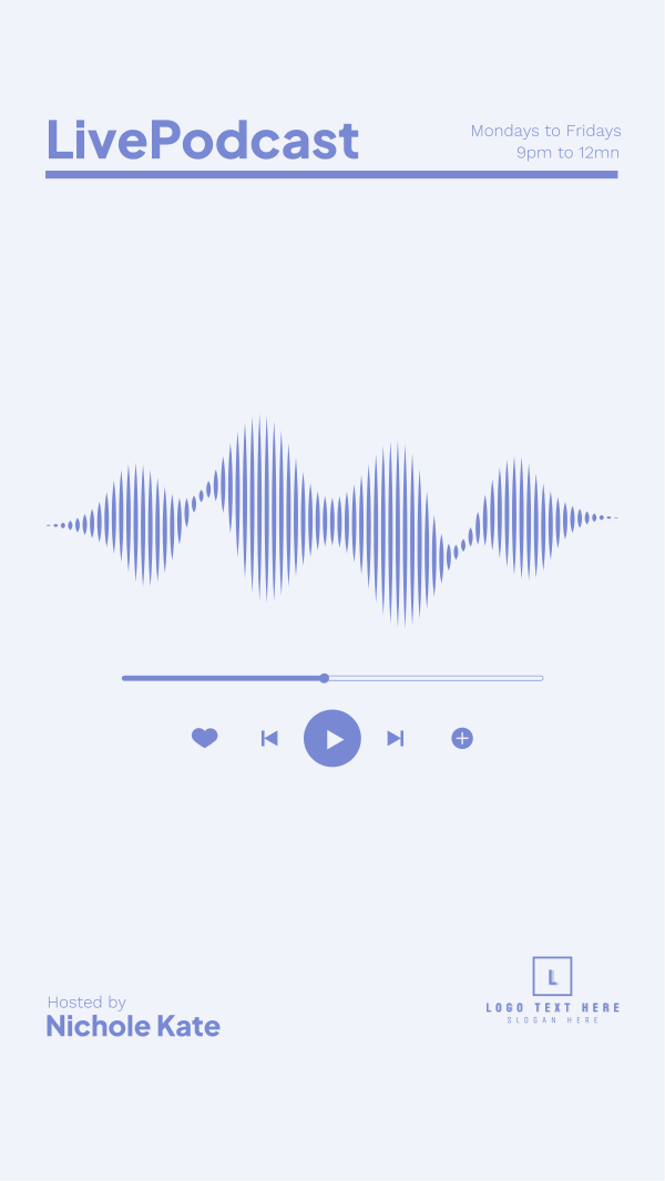 Podcast Waveform Instagram Story Design