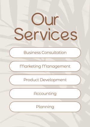 Minimalist Services Flyer Image Preview