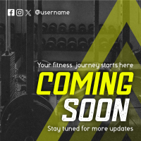 Coming Soon Fitness Gym Teaser Linkedin Post Image Preview