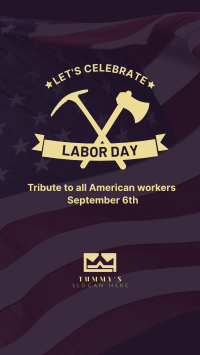 Labor Day Badge Instagram story Image Preview