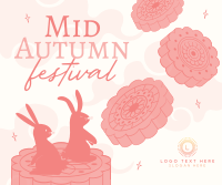 Bunny Mid Autumn Festival Facebook Post Design