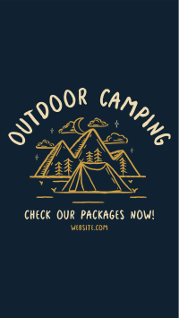Rustic Camping YouTube short Image Preview
