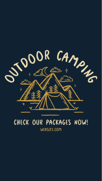 Rustic Camping YouTube Short Image Preview