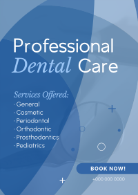 Professional Dental Care Services Poster Image Preview