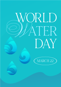 Water Day Flow Poster Design