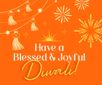 Blessed Diwali Festival Facebook Post Design