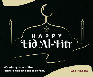 Eid Al-Fitr Strokes Facebook post Image Preview
