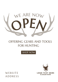 Hunting Begins Poster Design