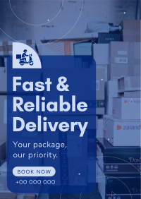 Reliable Courier Delivery Poster Image Preview