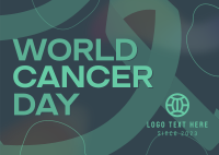 Gradient World Cancer Day Postcard Image Preview
