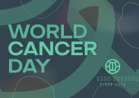 Gradient World Cancer Day Postcard Image Preview