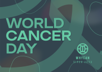 Gradient World Cancer Day Postcard Image Preview