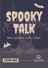 Spooky Talk Poster Design