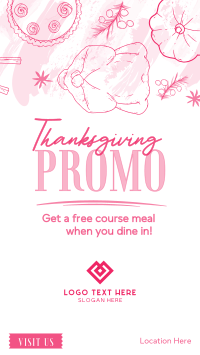 Hey it's Thanksgiving Promo Instagram story Image Preview