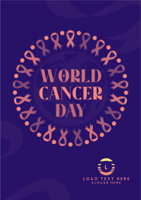 Cancer Day Ribbon Flyer Image Preview