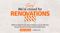 Closed for Renovations Animation Design