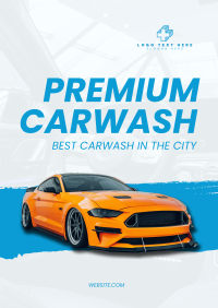 Premium Carwash Poster Image Preview