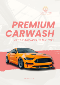 Premium Carwash Poster Image Preview