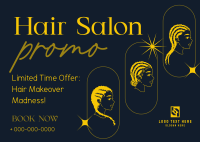 Hair Salon Postcard Design