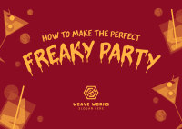 Freaky Party Postcard Image Preview