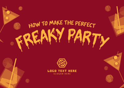 Freaky Party Postcard Image Preview