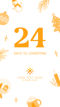Quirky Christmas Countdown Facebook Story Design