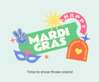 Happy Mardi Gras Facebook post Image Preview