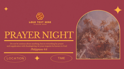 Rustic Prayer Night Facebook event cover Image Preview