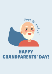 Best Grandfather Greeting Poster Image Preview