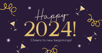 Quirky and Festive New Year Facebook Ad Design